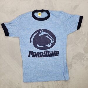 Vintage Penn State Shirt Mens Small Football Team College PSU Tri Blend Ringer 3